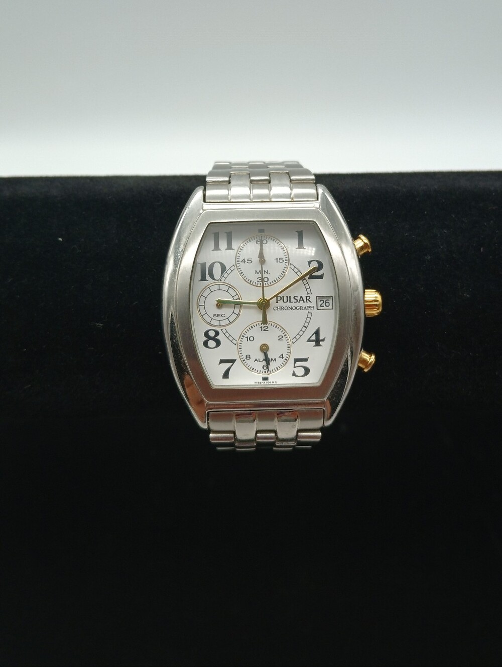 Pulsar Two-Tone Silver and Gold Chronograph Men’s Watch 361776